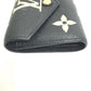 LOUIS VUITTON M80968 モノグラムアンプラント ポルトフォイユ ヴィクトリーヌ コンパクト ウォレット 3つ折り財布 モノグラムアンプラントレザー レディース ブラック