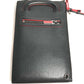 Christian Louboutin spiked stud 3-way clutch bag, handbag, crossbody bag, and shoulder bag in black leather for men