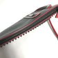 Christian Louboutin spiked stud 3-way clutch bag, handbag, crossbody bag, and shoulder bag in black leather for men