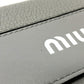 MIUMIU 5MH109 ロゴ ウォレット 二つ折り 長財布 レザー レディース グレー