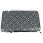 LOUIS VUITTON M61698 Monogram Eclipse Zippy XL Travel Case Handbag Long Wallet Monogram Eclipse Canvas Men's Black