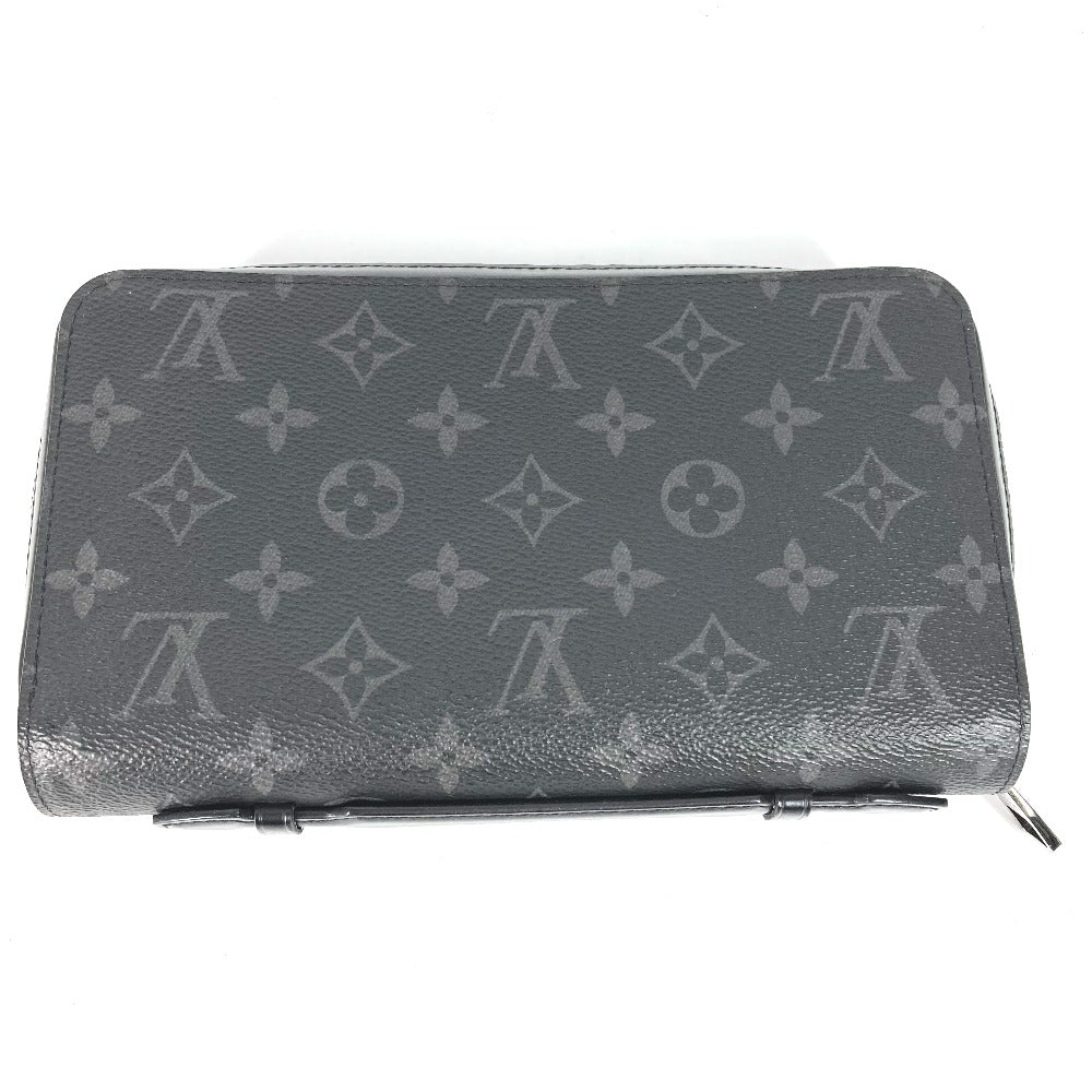 LOUIS VUITTON M61698 Monogram Eclipse Zippy XL Travel Case Handbag Long Wallet Monogram Eclipse Canvas Men's Black