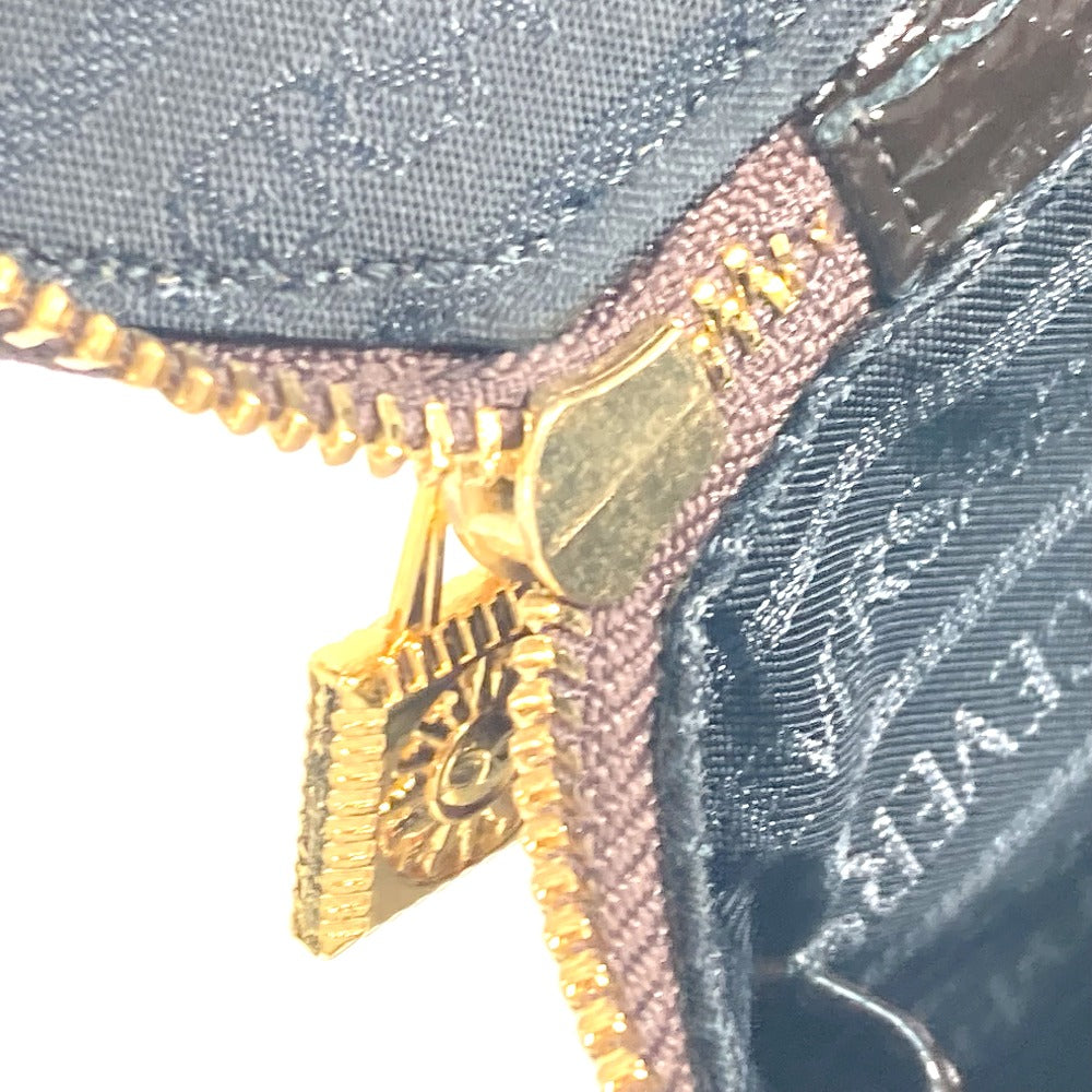 VERSACE ヴィンテージ サンバースト 縦型 ハンドバッグ カバン バニティバッグ ハラコ レディース ブラウン