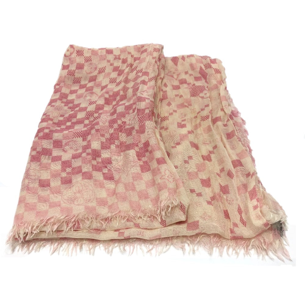 LOUIS VUITTON M72578 Damier Etoile Alizee Stole Cashmere Women's Pink