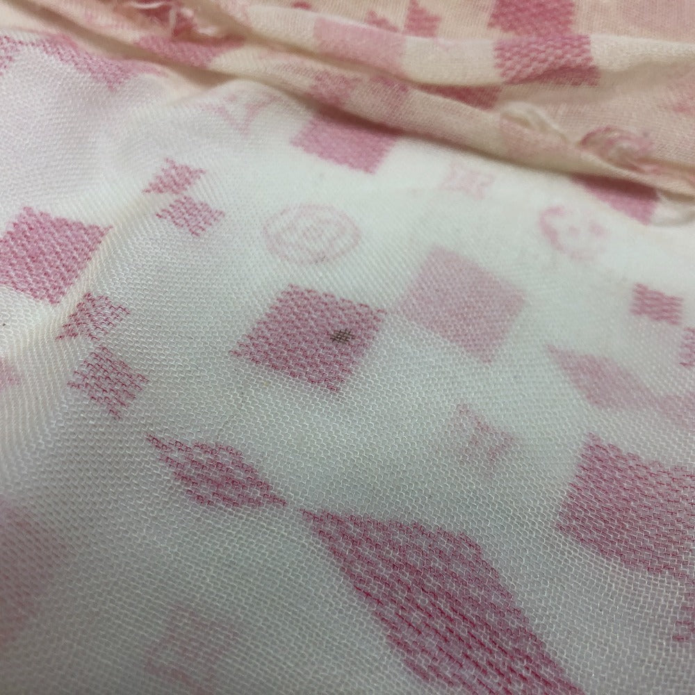 LOUIS VUITTON M72578 Damier Etoile Alizee Stole Cashmere Women's Pink