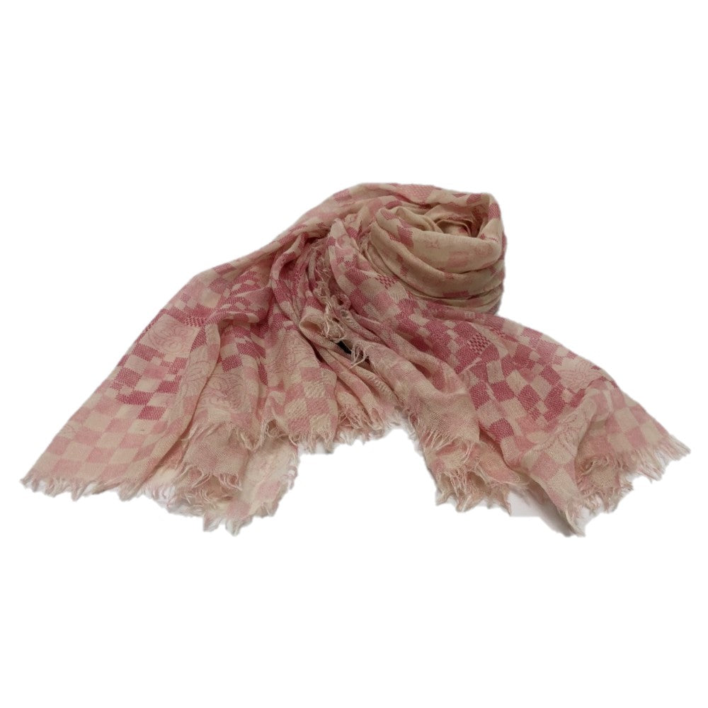 LOUIS VUITTON M72578 Damier Etoile Alizee Stole Cashmere Women's Pink