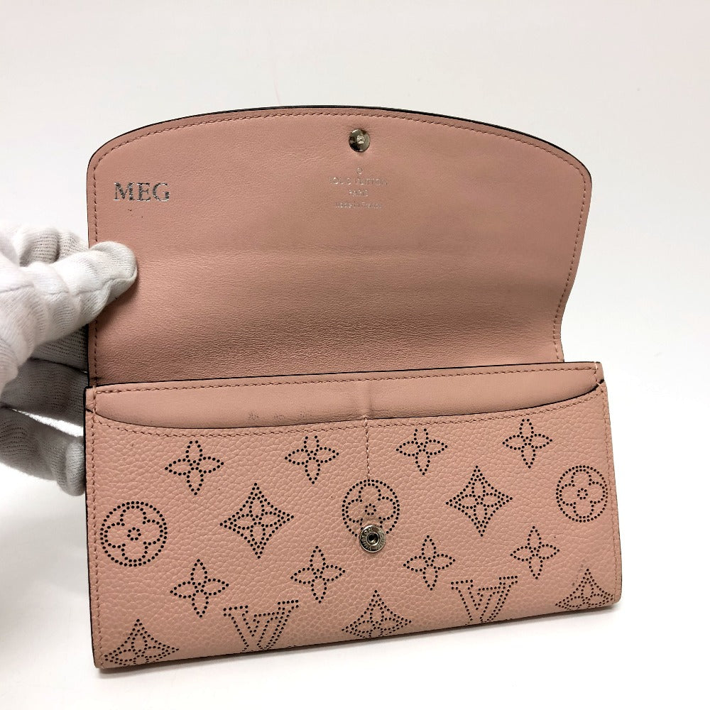 LOUIS VUITTON M60145 モノグラムマヒナ ポルトフォイユ イリス ウォレット 長財布 モノグラムマヒナ レディース マグノリア ピンク