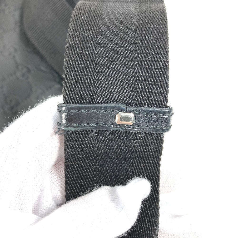 GUCCI 161822 グッチシマ GG トートバッグ 斜め掛け ポシェット カバン ショルダーバッグ レザー メンズ ブラック