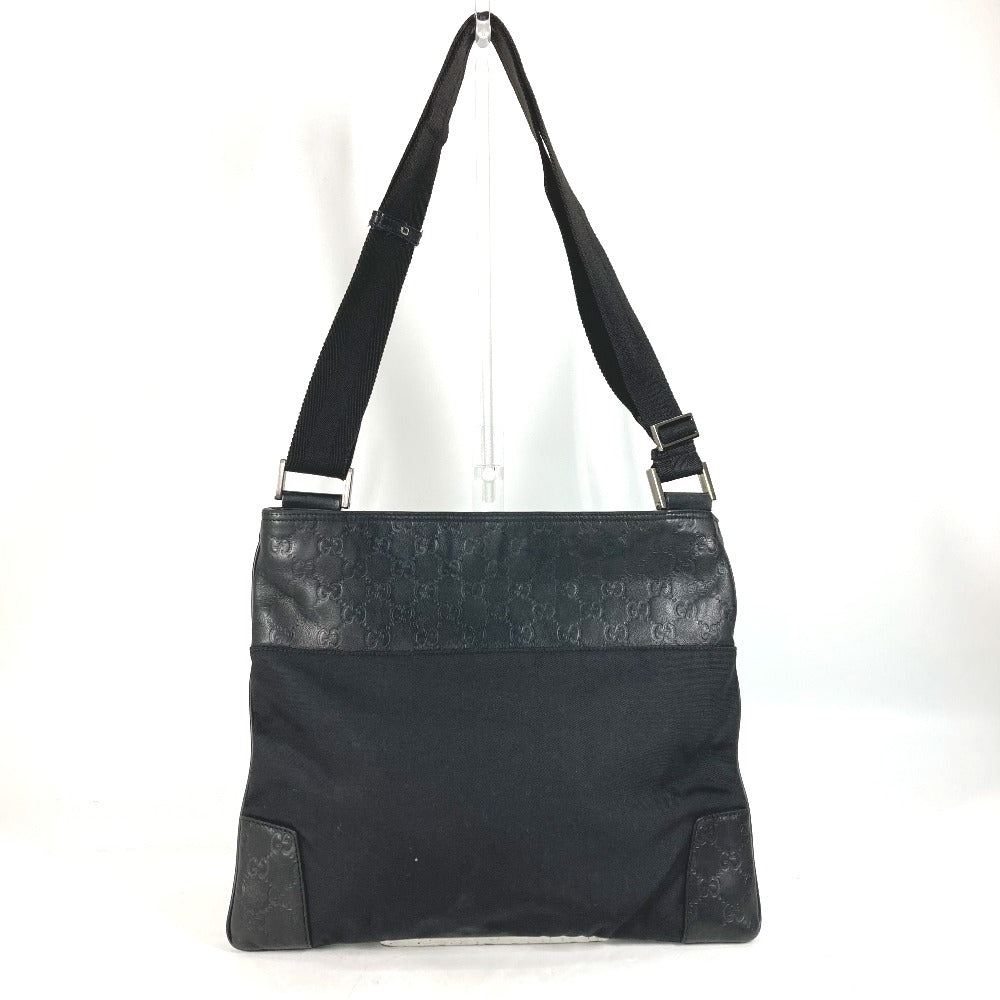 GUCCI 161822 グッチシマ GG トートバッグ 斜め掛け ポシェット カバン ショルダーバッグ レザー メンズ ブラック