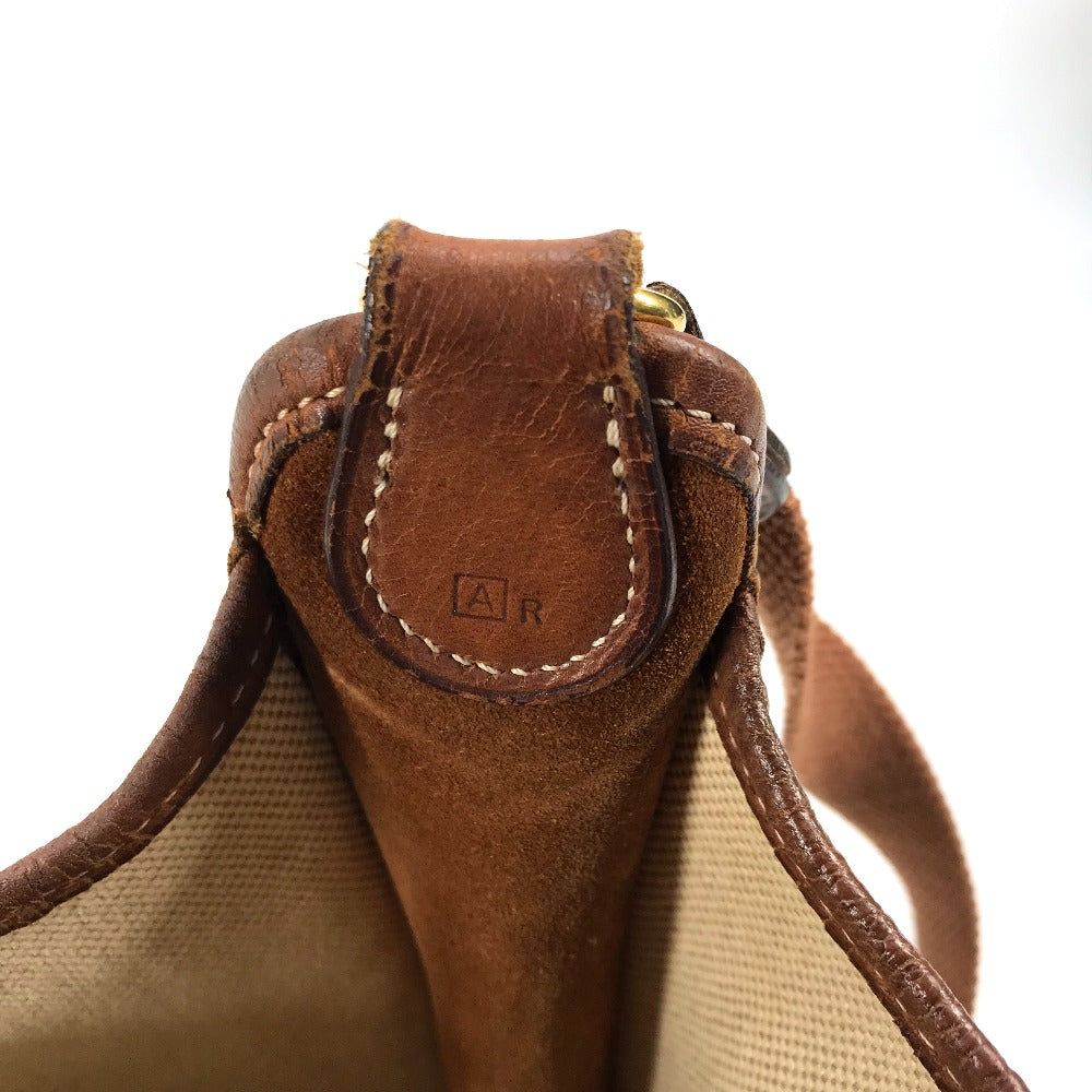 HERMES ヴェスパPM シェーヌダンクル ショルダーバッグ トワルオフィシェ/レザー レディース ベージュ