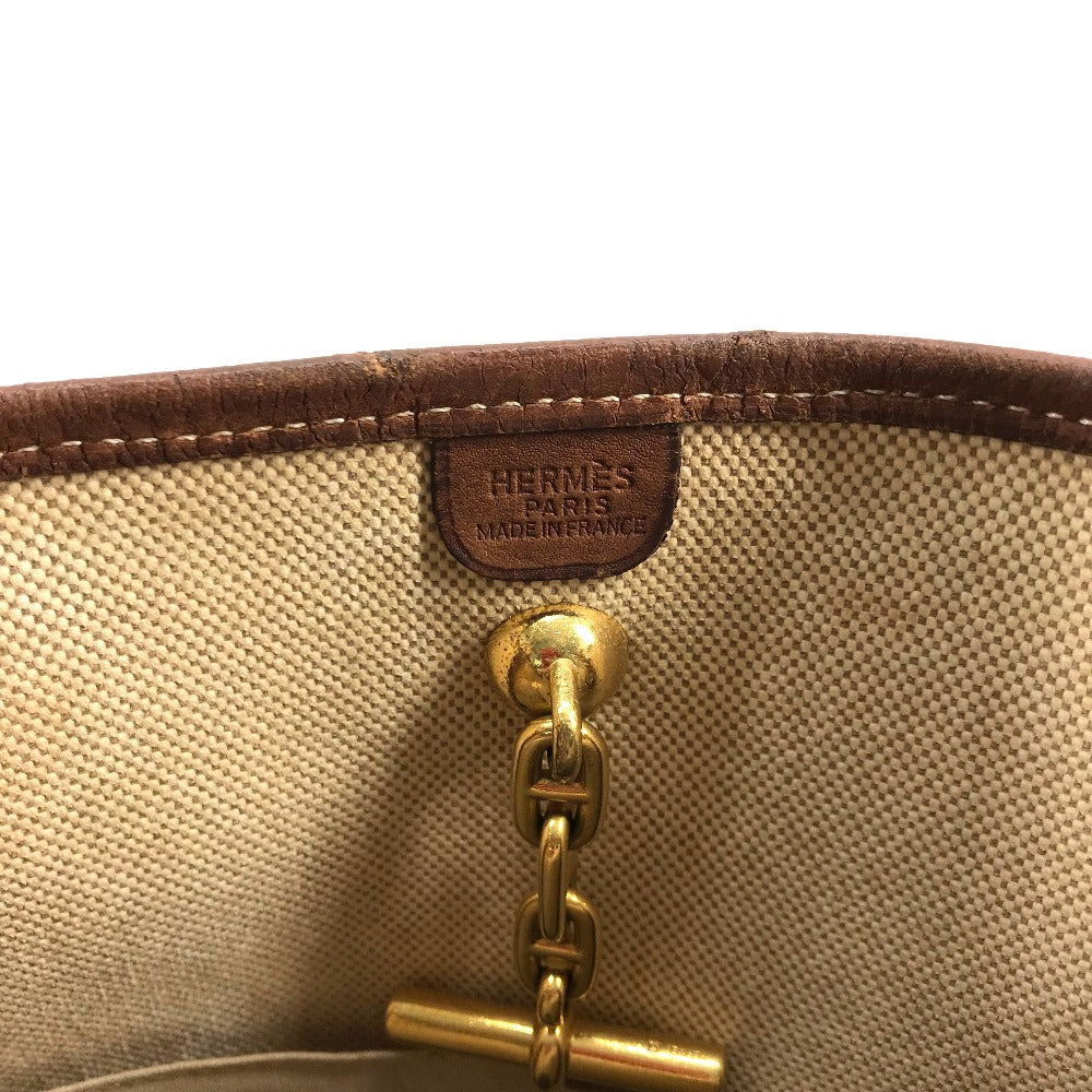 HERMES ヴェスパPM シェーヌダンクル ショルダーバッグ トワルオフィシェ/レザー レディース ベージュ
