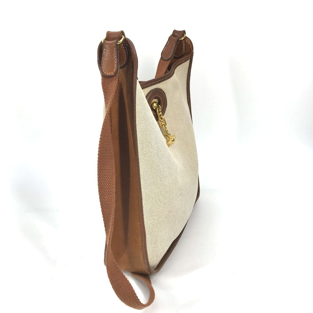 HERMES ヴェスパPM シェーヌダンクル ショルダーバッグ トワルオフィシェ/レザー レディース ベージュ