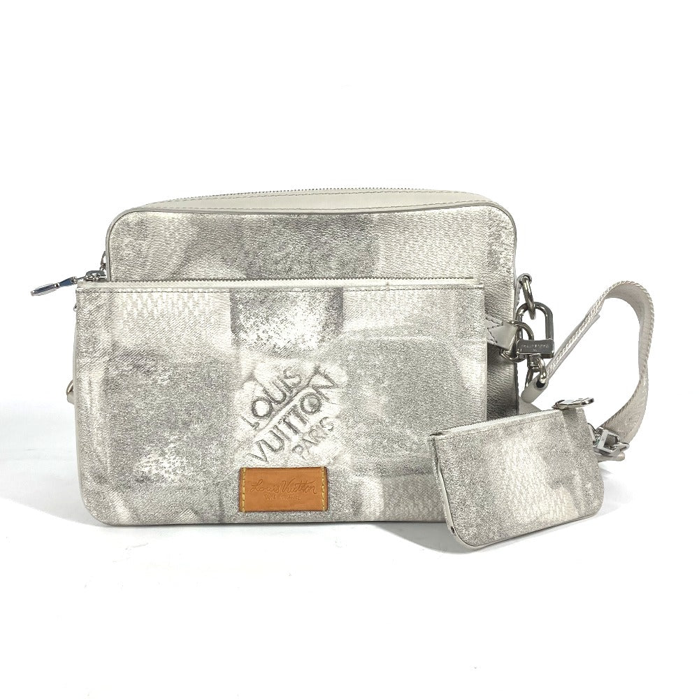 LOUIS VUITTON N50068 ダミエソルト トリオ メッセンジャー カバン 斜め掛け ショルダーバッグ キャンバス メンズ グレー