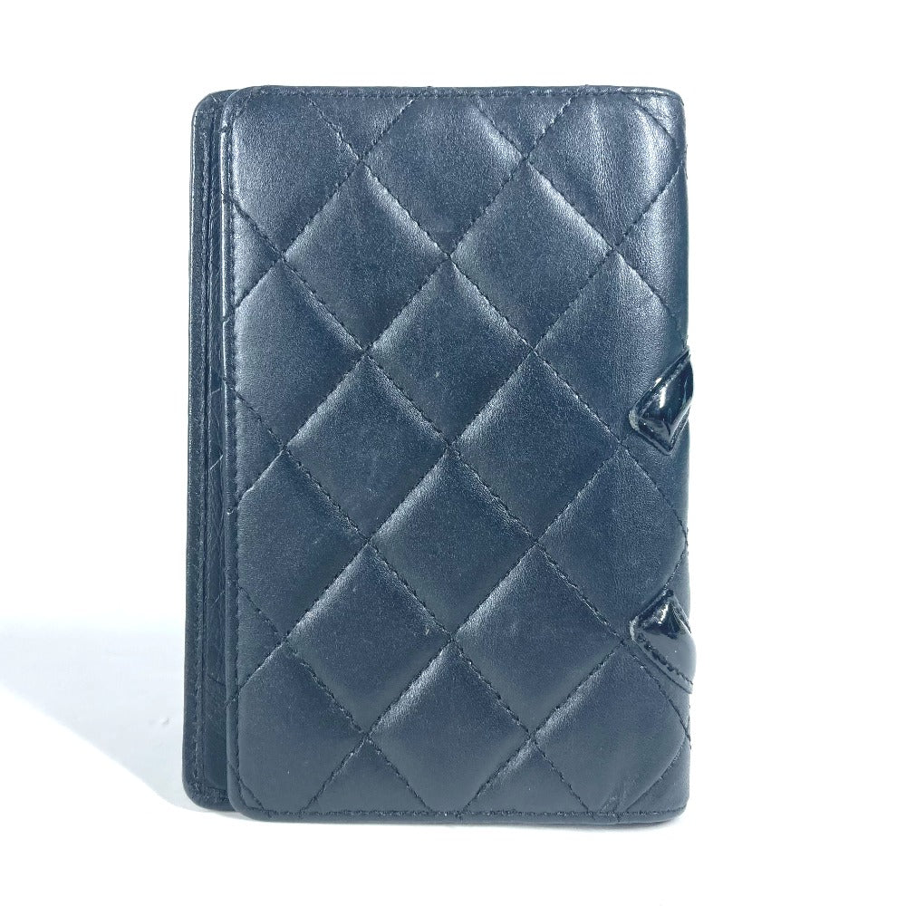 CHANEL カンボンライン CC ココマーク システム手帳 手帳カバー 手帳カバー レザー レディース ブラック