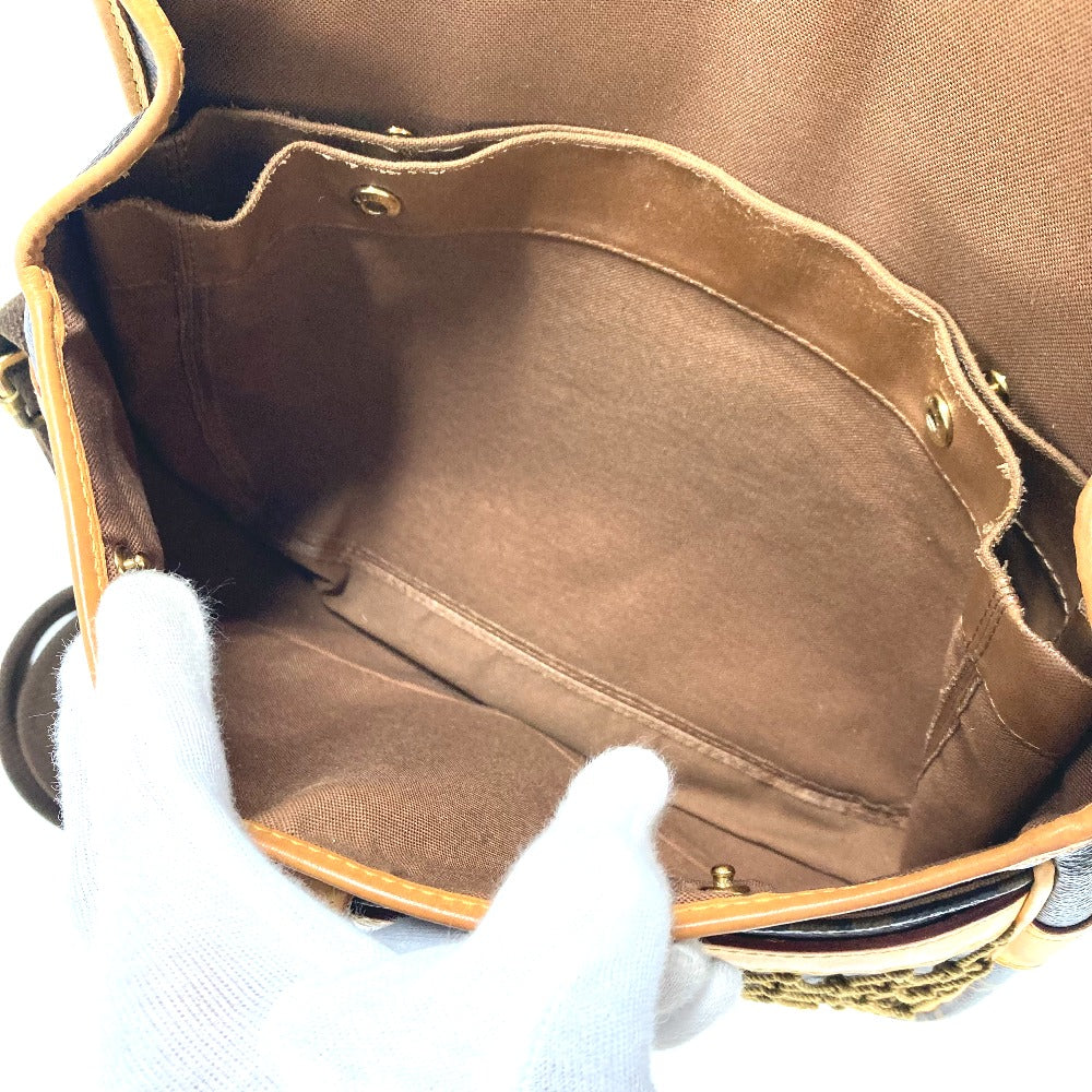 LOUIS VUITTON M40117 モノグラム コンゴPM カバン 斜め掛け メッシュ ネット ショルダーバッグ モノグラムキャンバス レディース ブラウン