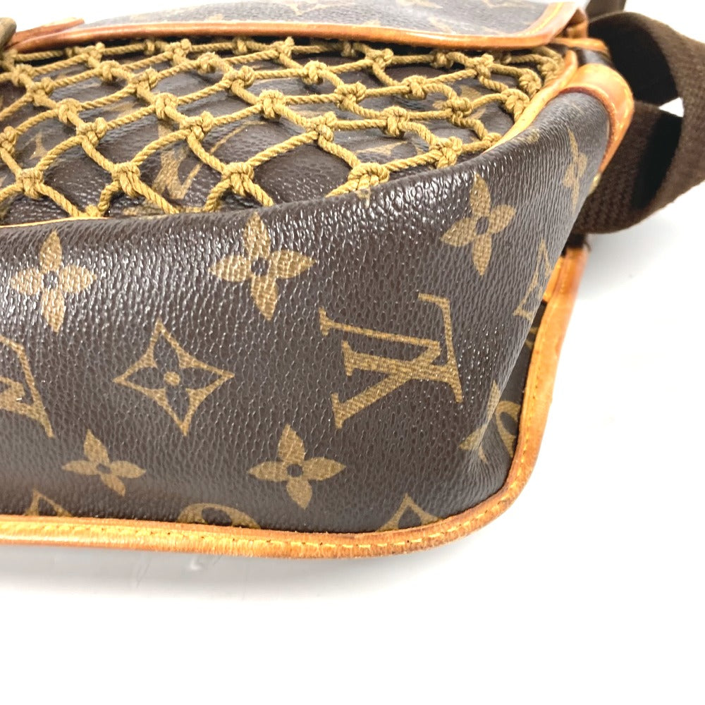 LOUIS VUITTON M40117 モノグラム コンゴPM カバン 斜め掛け メッシュ ネット ショルダーバッグ モノグラムキャンバス レディース ブラウン