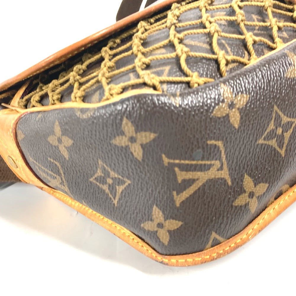 LOUIS VUITTON M40117 モノグラム コンゴPM カバン 斜め掛け メッシュ ネット ショルダーバッグ モノグラムキャンバス レディース ブラウン