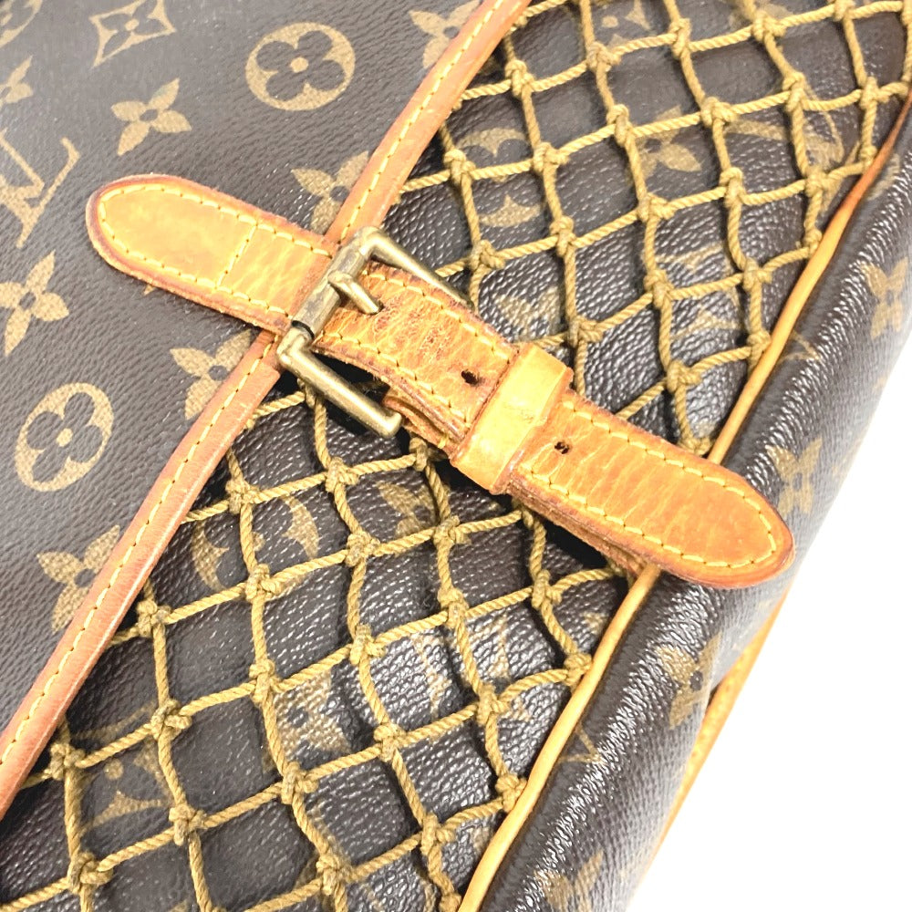 LOUIS VUITTON M40117 モノグラム コンゴPM カバン 斜め掛け メッシュ ネット ショルダーバッグ モノグラムキャンバス レディース ブラウン