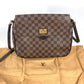 LOUIS VUITTON N41178 ダミエ ブザスローズベリー 斜め掛け カバン フラップ ショルダーバッグ ダミエキャンバス レディース エベヌ ブラウン