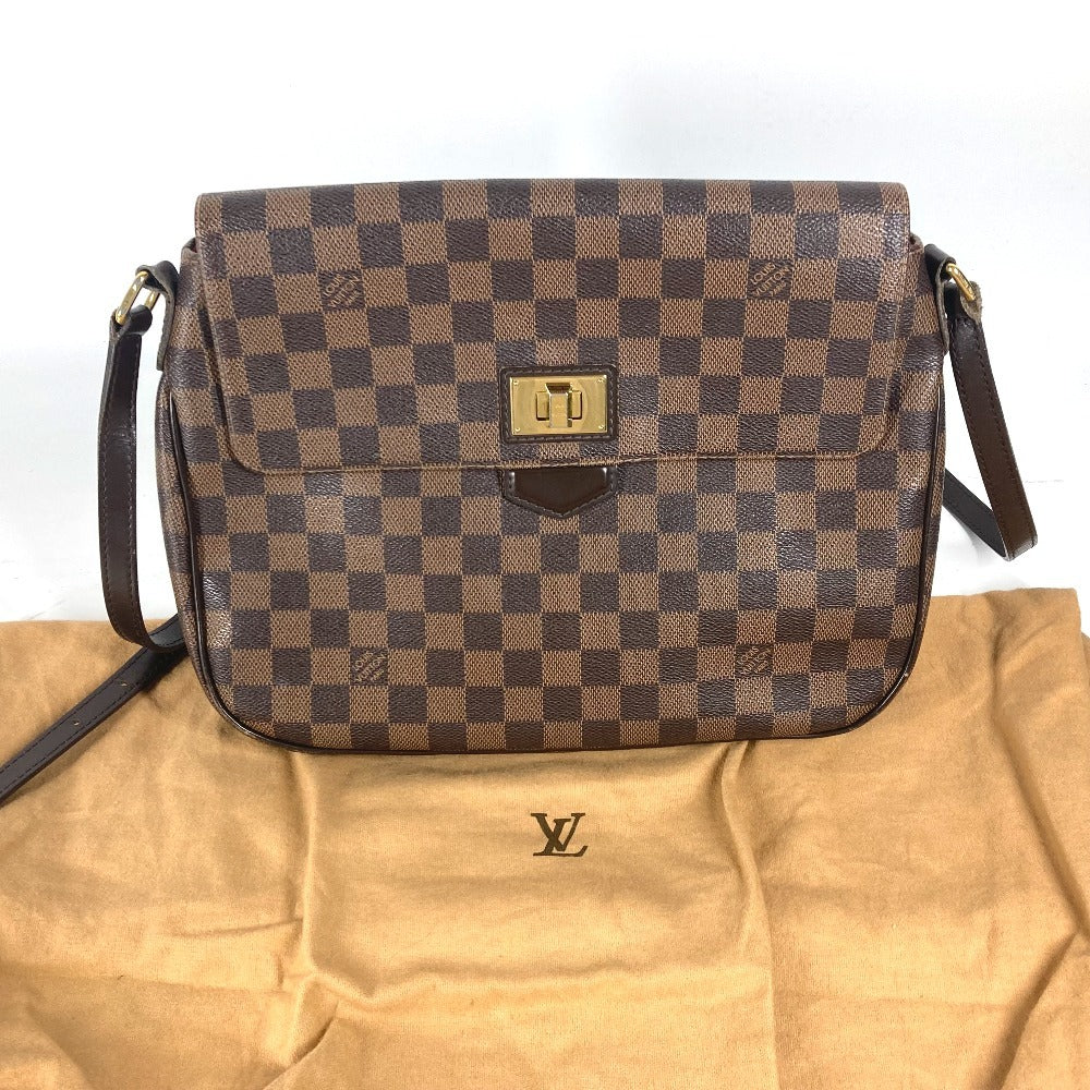 LOUIS VUITTON N41178 ダミエ ブザスローズベリー 斜め掛け カバン フラップ ショルダーバッグ ダミエキャンバス レディース エベヌ ブラウン
