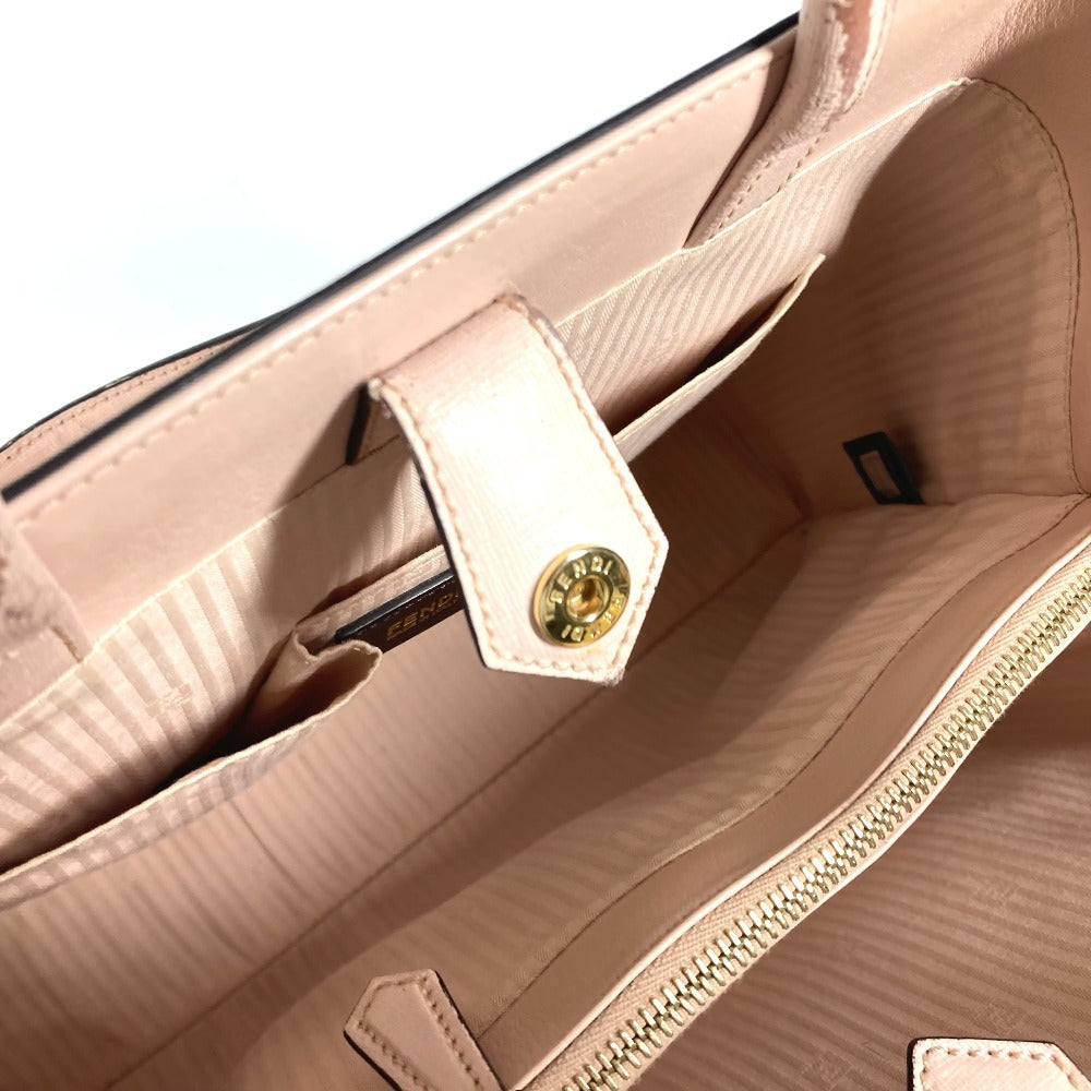 FENDI 8BH250 トゥジュール カバン トートバッグ 肩掛け 2WAYバッグ ショルダーバッグ レザー レディース ベージュ