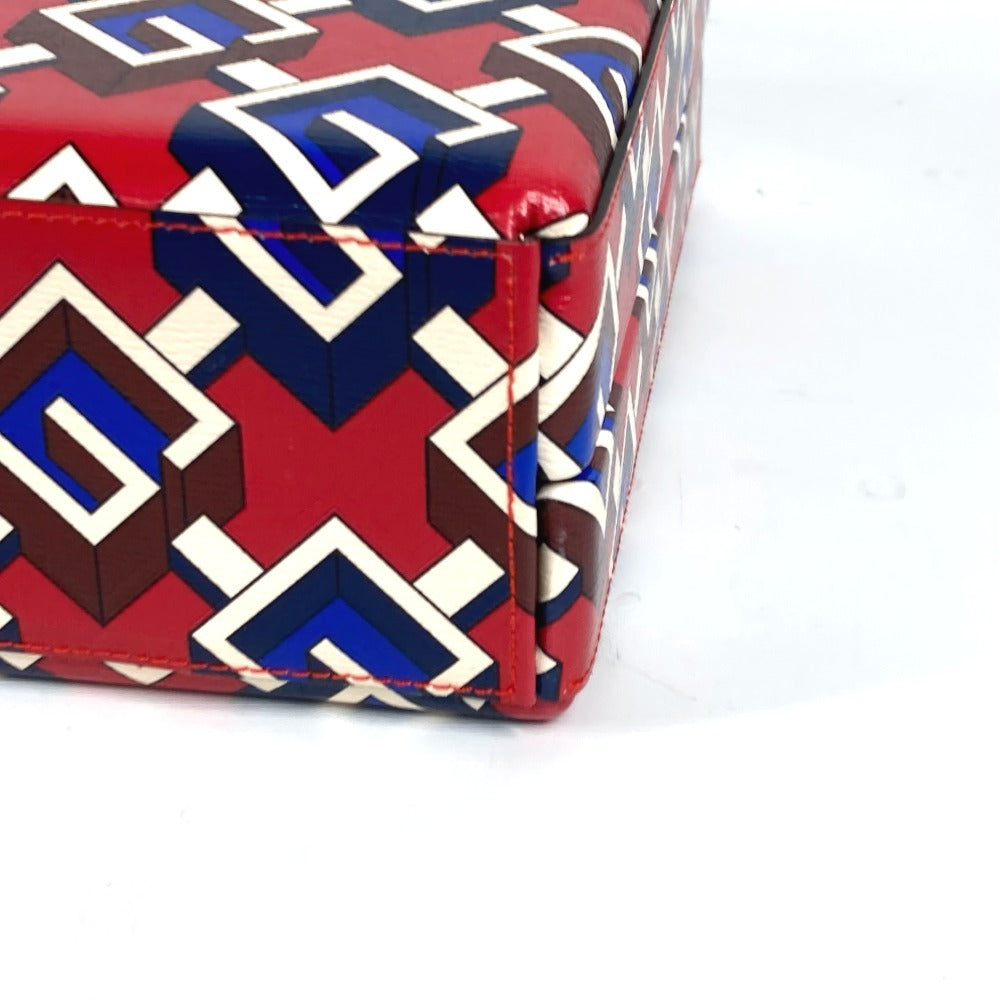 GUCCI 662474 カードゲーム トランプ チップ ジオメトリックG ブリーフケース ポーカー セット サイコロ ダイス インテリア ゲーム おもちゃ 雑貨 プラスチック ユニセックス レッド