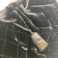 CHANEL マトラッセ キルティング ラウンドハンドル レザーハンドル カバン トートバッグ CC ココマーク ハンドバッグ ベロア レディース ブラック