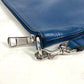 GUCCI 322054 GG Interlocking G Bag Pouch Clutch Bag with Strap Second Bag Leather Unisex Blue