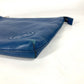 GUCCI 322054 GG Interlocking G Bag Pouch Clutch Bag with Strap Second Bag Leather Unisex Blue