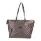 LOUIS VUITTON N41013 ダミエ イエナMM 肩掛け カバン ショルダーバッグ トートバッグ ダミエキャンバス レディース エベヌ ブラウン