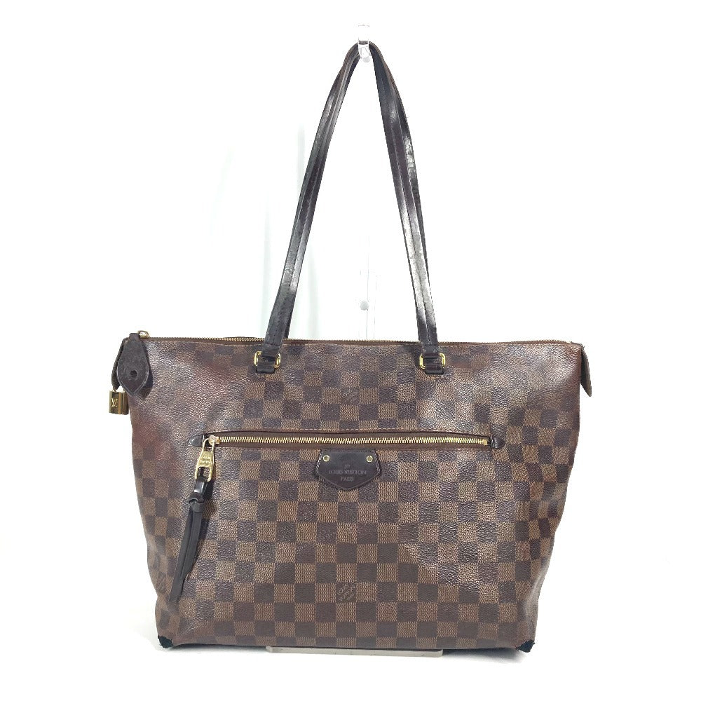 LOUIS VUITTON N41013 ダミエ イエナMM 肩掛け カバン ショルダーバッグ トートバッグ ダミエキャンバス レディース エベヌ ブラウン