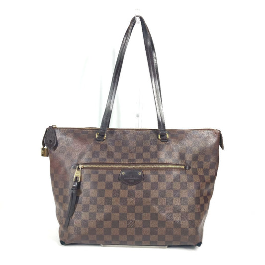 LOUIS VUITTON N41013 ダミエ イエナMM 肩掛け カバン ショルダーバッグ トートバッグ ダミエキャンバス レディース エベヌ ブラウン