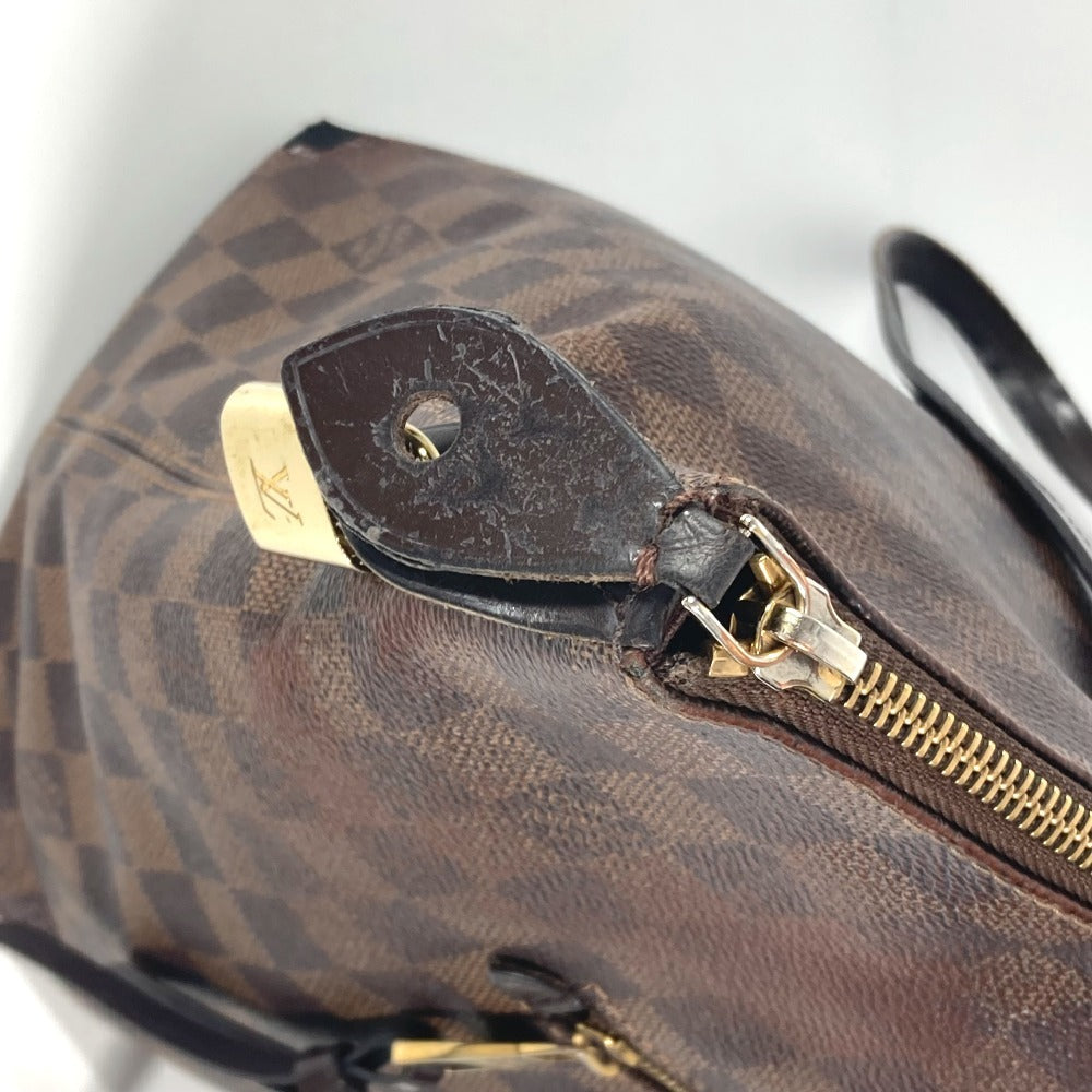 LOUIS VUITTON N41013 ダミエ イエナMM 肩掛け カバン ショルダーバッグ トートバッグ ダミエキャンバス レディース エベヌ ブラウン