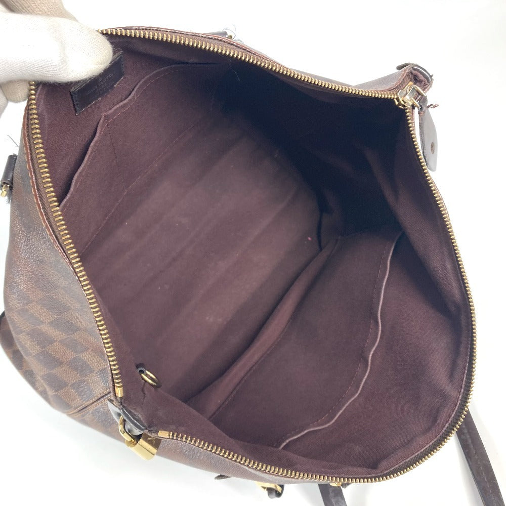 LOUIS VUITTON N41013 ダミエ イエナMM 肩掛け カバン ショルダーバッグ トートバッグ ダミエキャンバス レディース エベヌ ブラウン
