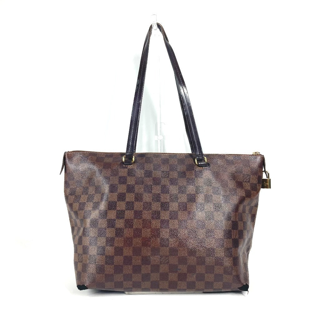 LOUIS VUITTON N41013 ダミエ イエナMM 肩掛け カバン ショルダーバッグ トートバッグ ダミエキャンバス レディース エベヌ ブラウン