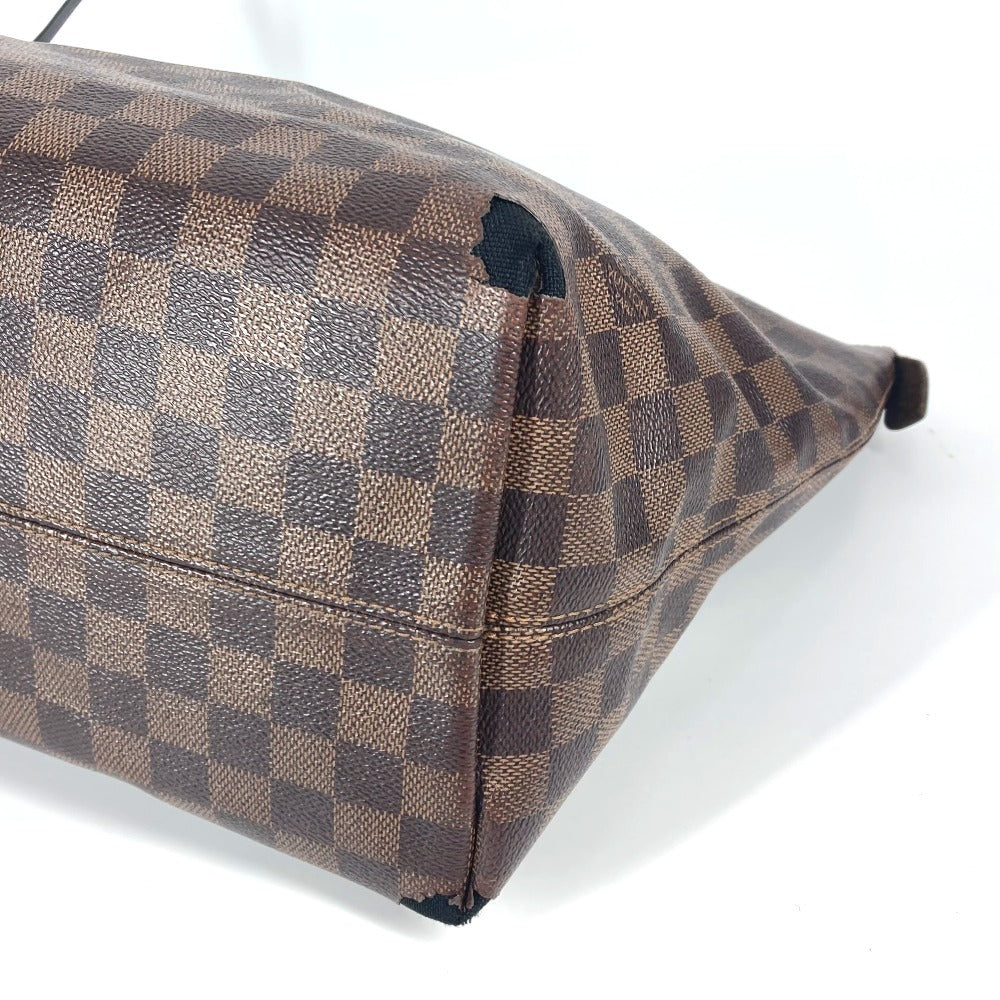 LOUIS VUITTON N41013 ダミエ イエナMM 肩掛け カバン ショルダーバッグ トートバッグ ダミエキャンバス レディース エベヌ ブラウン