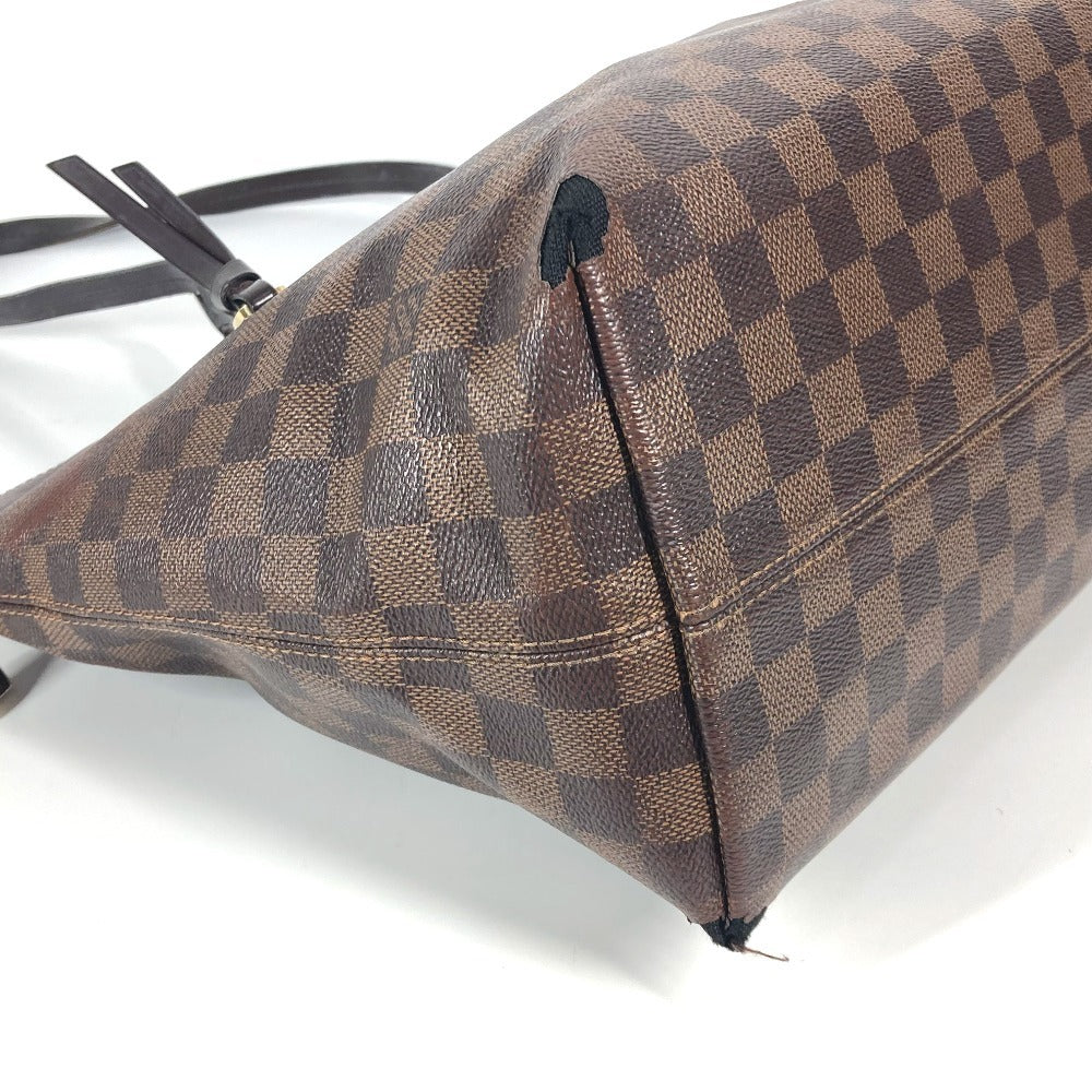 LOUIS VUITTON N41013 ダミエ イエナMM 肩掛け カバン ショルダーバッグ トートバッグ ダミエキャンバス レディース エベヌ ブラウン
