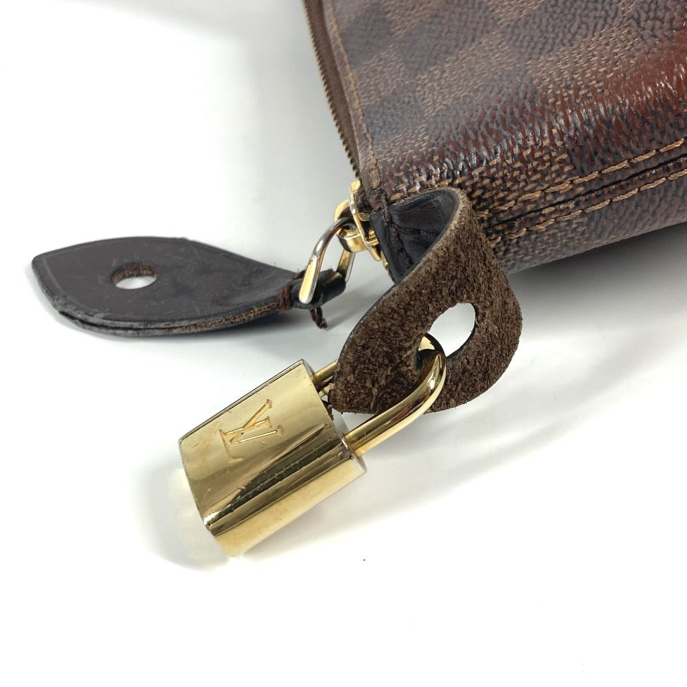 LOUIS VUITTON N41013 ダミエ イエナMM 肩掛け カバン ショルダーバッグ トートバッグ ダミエキャンバス レディース エベヌ ブラウン
