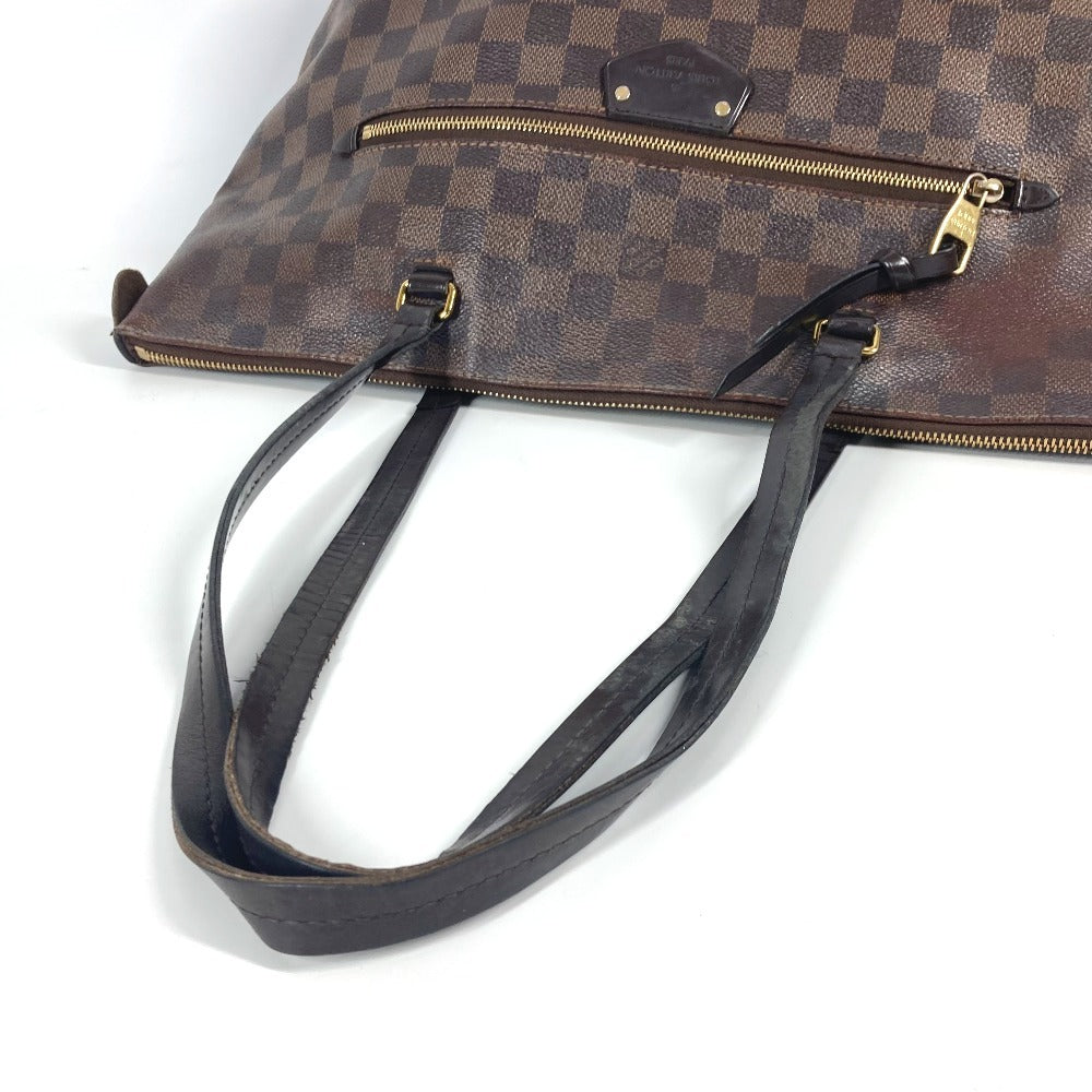 LOUIS VUITTON N41013 ダミエ イエナMM 肩掛け カバン ショルダーバッグ トートバッグ ダミエキャンバス レディース エベヌ ブラウン