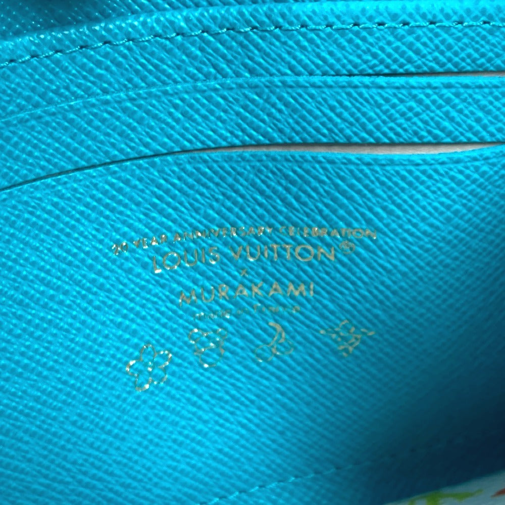 LOUIS VUITTON M14145 LV×TM 村上隆 エピ ジッピーコインパース 財布 ラウンドファスナー 小銭入れ コインケース エピレザー ユニセックス カビラブルー ブルー