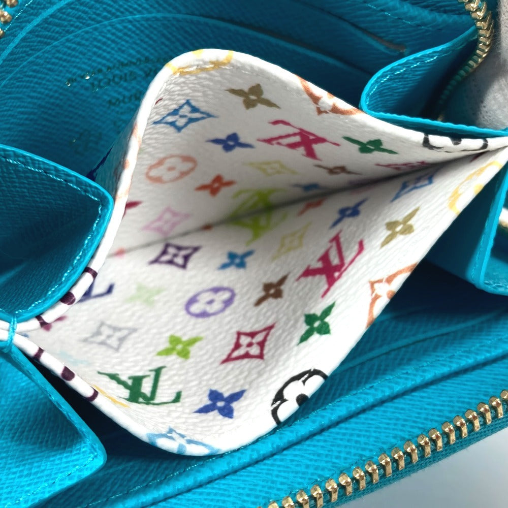 LOUIS VUITTON M14145 LV×TM 村上隆 エピ ジッピーコインパース 財布 ラウンドファスナー 小銭入れ コインケース エピレザー ユニセックス カビラブルー ブルー