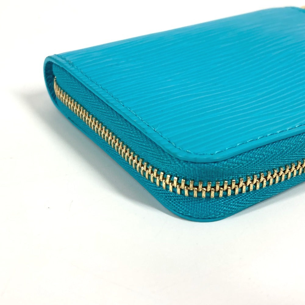 LOUIS VUITTON M14145 LV×TM 村上隆 エピ ジッピーコインパース 財布 ラウンドファスナー 小銭入れ コインケース エピレザー ユニセックス カビラブルー ブルー