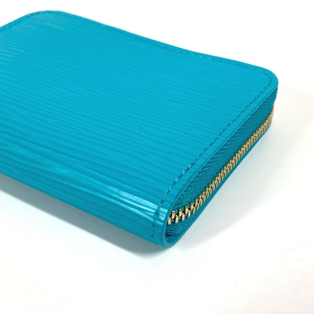 LOUIS VUITTON M14145 LV×TM 村上隆 エピ ジッピーコインパース 財布 ラウンドファスナー 小銭入れ コインケース エピレザー ユニセックス カビラブルー ブルー