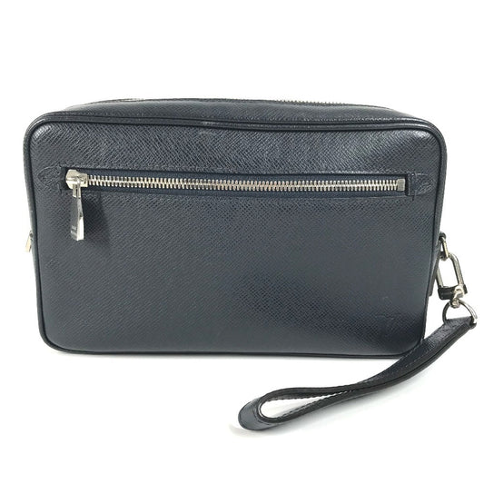 LOUIS VUITTON M33423 タイガ ポシェット・カサイ ポーチ クラッチバッグ ストラップ付 セカンドバッグ タイガレザー ユニセックス ブルーマリーヌ ネイビー