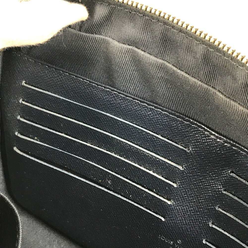 LOUIS VUITTON M33423 タイガ ポシェット・カサイ ポーチ クラッチバッグ ストラップ付 セカンドバッグ タイガレザー ユニセックス ブルーマリーヌ ネイビー