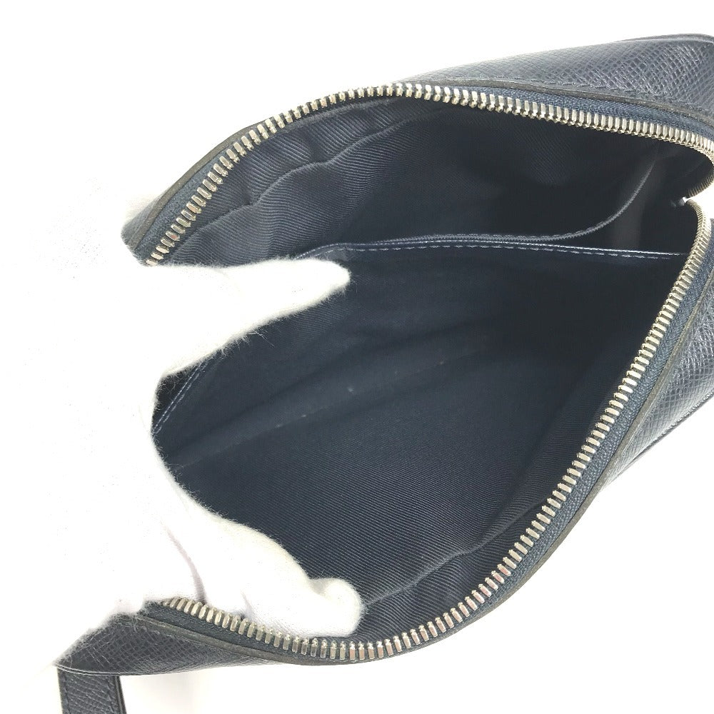 LOUIS VUITTON M33423 タイガ ポシェット・カサイ ポーチ クラッチバッグ ストラップ付 セカンドバッグ タイガレザー ユニセックス ブルーマリーヌ ネイビー