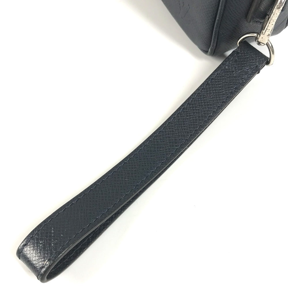 LOUIS VUITTON M33423 タイガ ポシェット・カサイ ポーチ クラッチバッグ ストラップ付 セカンドバッグ タイガレザー ユニセックス ブルーマリーヌ ネイビー