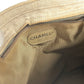 CHANEL Vintage CC Coco Mark Chain Tote Shoulder Bag, Canvas, Women's, Beige