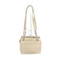 CHANEL Vintage CC Coco Mark Chain Tote Shoulder Bag, Canvas, Women's, Beige