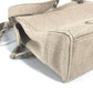 CHANEL Vintage CC Coco Mark Chain Tote Shoulder Bag, Canvas, Women's, Beige